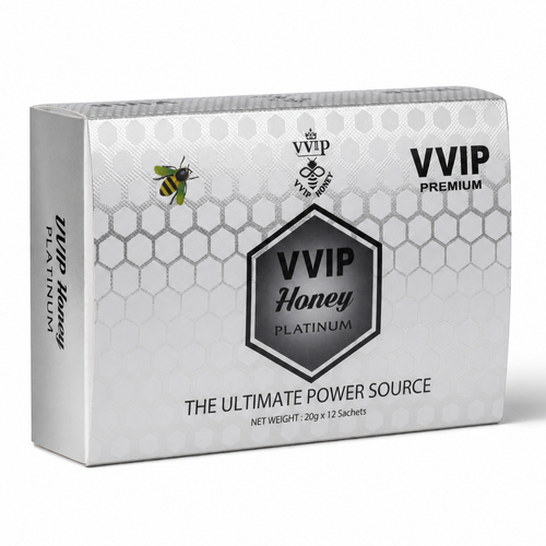 Front and side view of the Royal Honey Platinum box