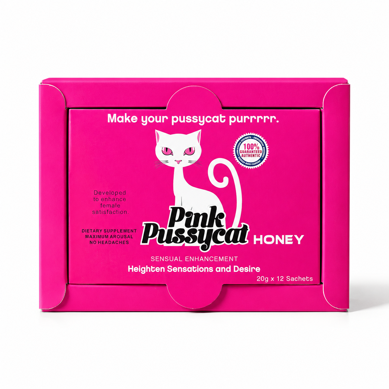 Pink Pussycat Honey inner package view on a white background